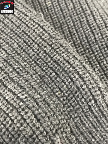 LV  シグネチャー ウール ハーフジップニット 黒 (M)