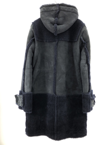 Sacai　ムートンダッフルコート　ブラック