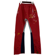 GALLERY DEPT. GD LOGO PAINTED FLARE SWEAT PANTS RED M 赤