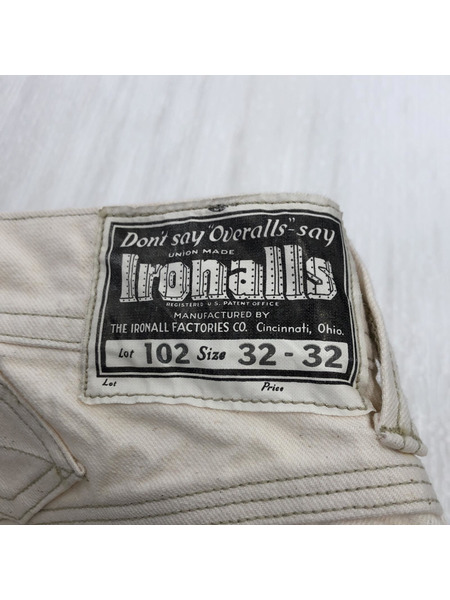 FREEWHEELERS Lot 102 OVERALLS (W32) 白