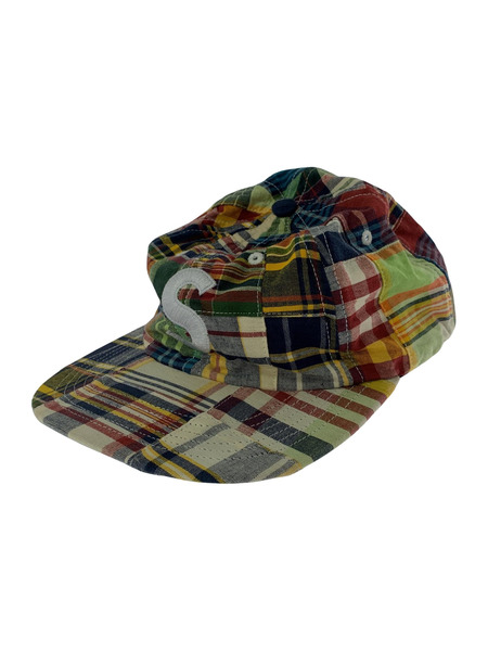 Supreme Patchwork Madras S Logo 6-Panel Cap