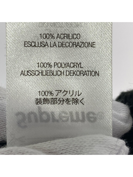 Supreme 25FW Tag Beanie 黒