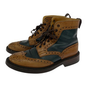 Tricker's 2トーンウィングチップブーツ 8.5 キャメル