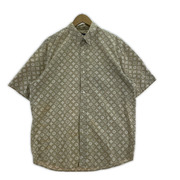 STUSSY 半袖シャツ 90s モノグラム S/Sシャツ L