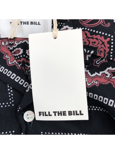 FILL THE BILL 23SS BANDANA SHIRT シャツ 1 総柄 ブラック