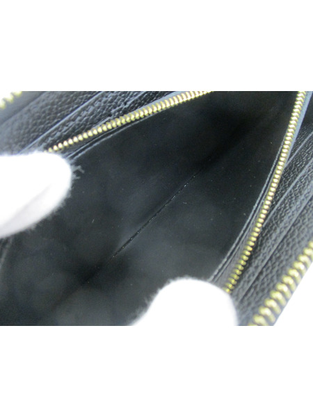 長財布 M80481　ジッピー・ウォレット　ブラック/ベージュ