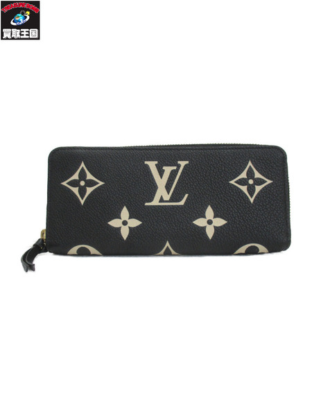 長財布 M80481　ジッピー・ウォレット　ブラック/ベージュ