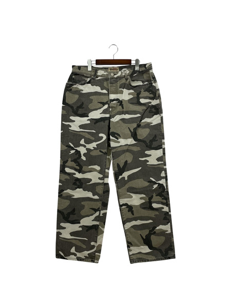 STUSSY Camo Big Ol' Jeans カモフラ デニムパンツ 34 グレー