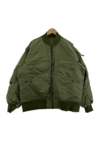 DAIWA PIER39 TECH REVERSIBLE MA-1 M カーキ