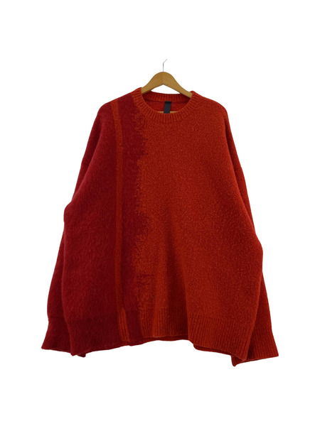 SHINYAKOZUKA/21AW/LINE KNIT/RED/2102SK59