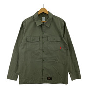 WTAPS 16AW/OFFICER LS/シャツ カーキ L 162GWDT-SHM07