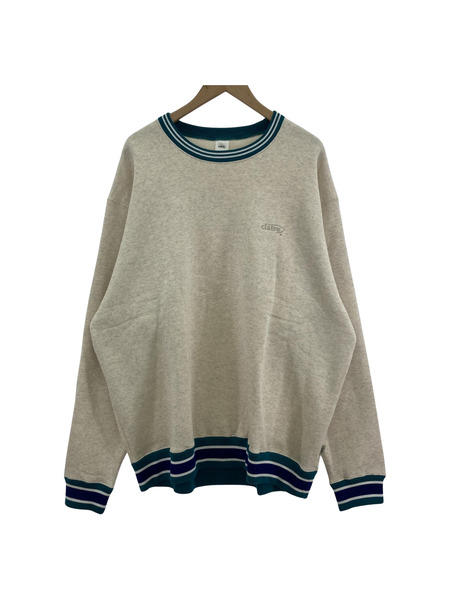 ciatre rib line sweat crewneck