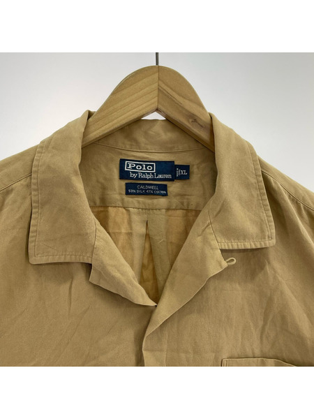 POLO RALPH LAUREN 半袖シャツ CALDWELL ポニーナシ オープンカラーシャツ XL