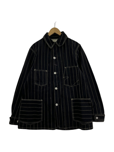 FREEWHEELERS IRONALLS BLACK DOUBLE DOT WABASH JACKET 40