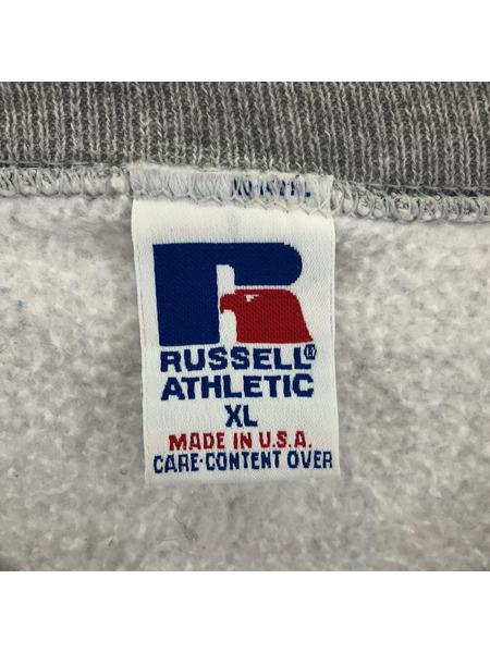 90s RUSSELL USA製 前Vスウェット XL グレー[値下]