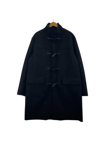 JIL SANDER カシミヤ混ウールダッフルコート 50 黒