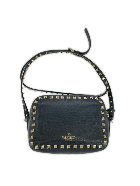 VALENTINO GARAVANI ショルダーバッグ レザースタッズ BLK