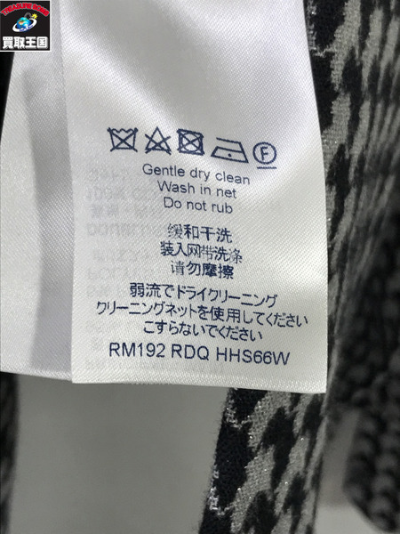 LV HHS66W 千鳥格子 長袖チェック シャツ sizeS/ルイヴィトン