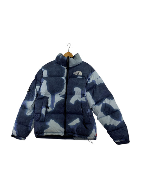 THE NORTH FACE×Supreme 21AW Bleached Denim Print Nuptse M