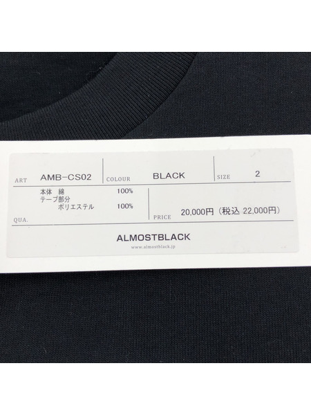 ALMOSTBLACK 24SS DOT BUTTON ADJUSTMENT TEE 2 ブラック