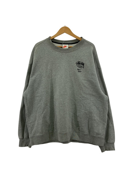 STUSSY NIKE クルーネックスウェット L グレー