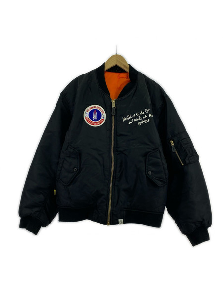 BILLIONAIRE BOYS CLUB フライトジャケット フライトジャケット 黒 (L)