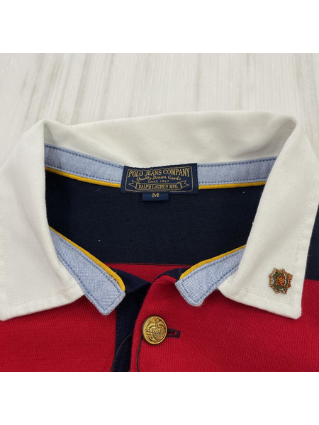 POLO RALPH LAUREN LS ボーダーポロシャツ (M)