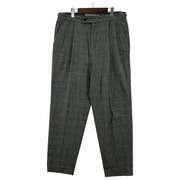 WHITE MOUNTAINEERING 24AW GLEN CHECK 2 TUCK PANTS 4 グレー