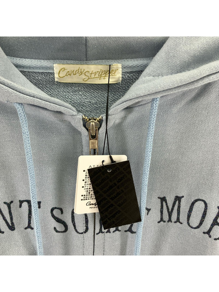 Candy Stripper パーカー WANT SOME MORE HOODIE ブルー F