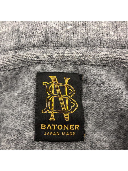 BATONER/FLEECE WOOL HOODIE/2/グレー/BN-20FM-040