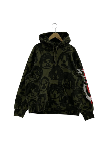 Supreme YOHJI YAMAMOTO 2020AW Hooded Sweatshirt OLIVE SIZE:L