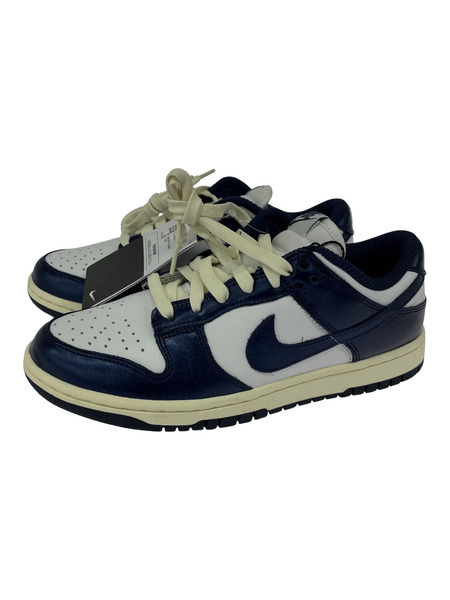 NIKE/Women's Dunk Low PRM Midnight Navy and White/25.0cm