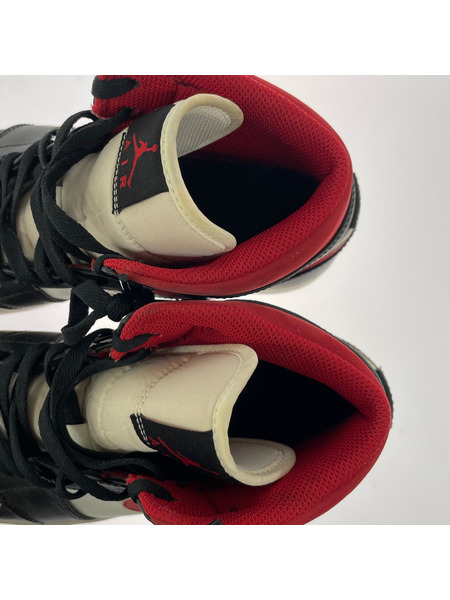 NIKE スニーカー AIR JORDAN 1 MID GYM RED 554724-122 27cm