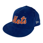 NEW ERA METS コ-デュロイ キャップ ブルー