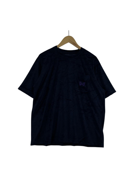 Needles S/S Papillon Emb Pocket Tee M NVY