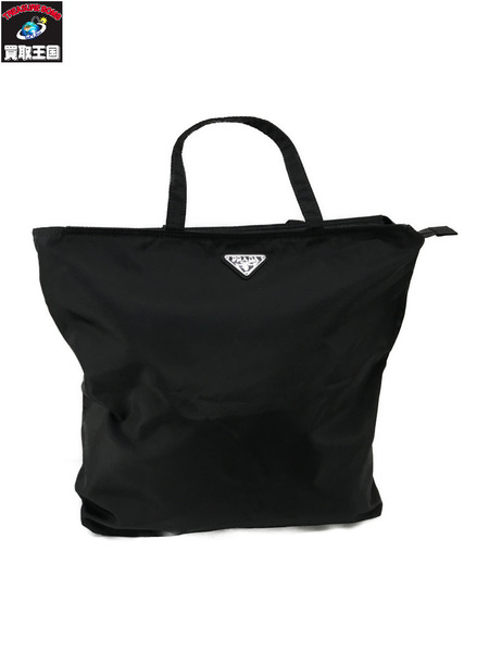 PRADA トートバッグ ナイロン　三角ロゴ