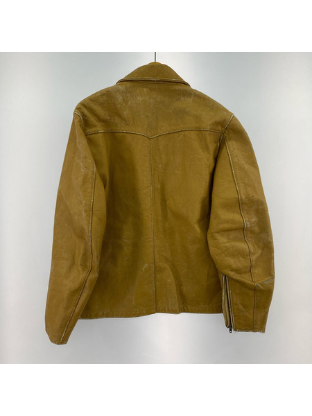 OLD・VINTAGE レザージャケット 60s Bates Single Riders Jacket M BEG