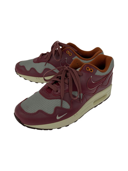 Patta×NIKE Air Max 1 Night Maroon 28.0 赤系 DO9549-001