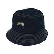 STUSSY デニムバケットハット