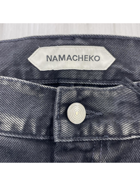 NAMACHEKO. LOMNA DENIM JEANS (S) ブラック NS24 W511D