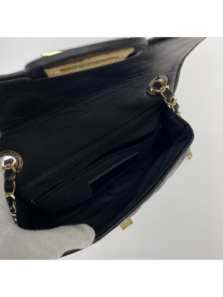 ショルダーバッグ AULENTT チェーンバッグ 黒