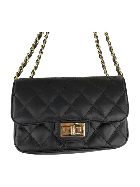 ショルダーバッグ AULENTT チェーンバッグ 黒