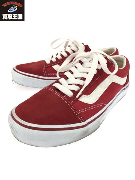 VANS OLD SKOOL オールドスクール 赤 (24.0cm)[値下]