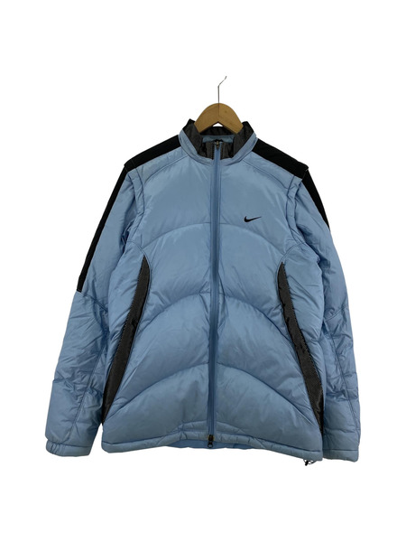 00s NIKE ダブルジップ テック ダウン BLU (M)