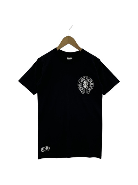 CHROME HEARTS American Flag Scroll Logo Tee S BLK