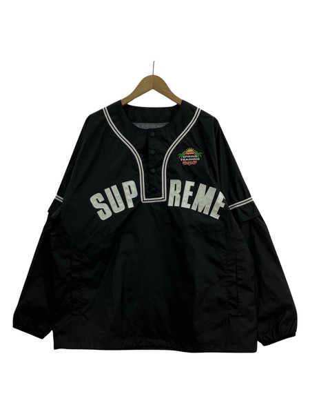 Supreme　Snap-off Sleeve L/S Baseball Top　L