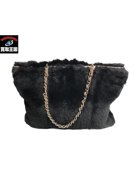 CHANEL  トートバッグ ファーハンドバッグ