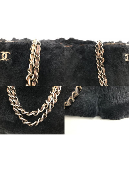 CHANEL  トートバッグ ファーハンドバッグ