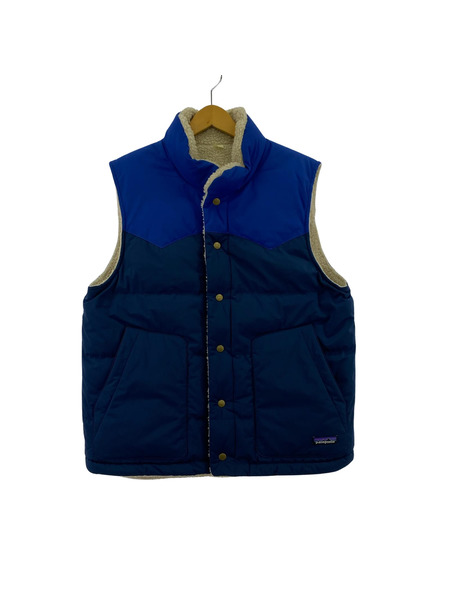 patagonia ダウンベスト リバーシブル ブルー