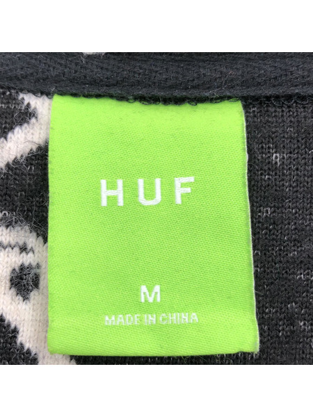 HUF サンダー柄/フリースジャケット M